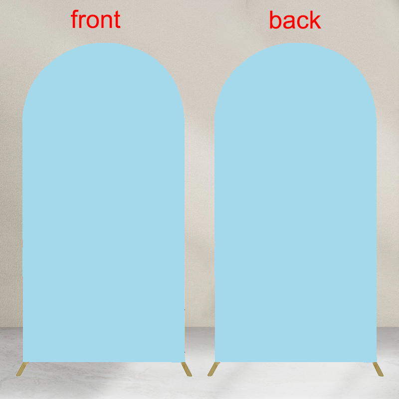 Double Sided Arch Backdrop Cover available in 15 colors Suitable for 4 different arch backdrop stands Made of elastic fabric: Blue