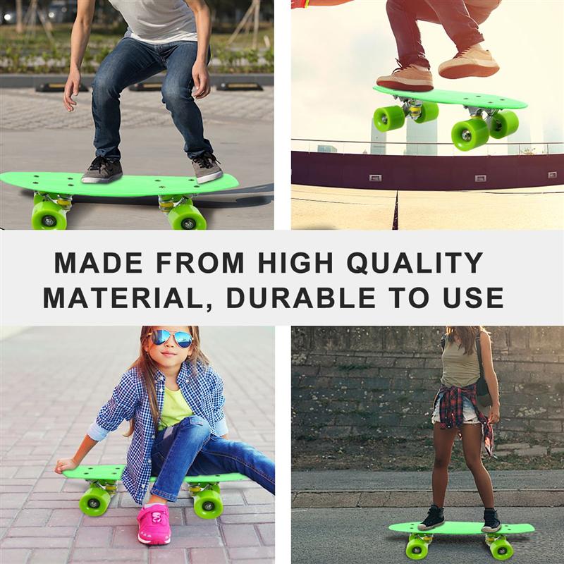 1pc Skateboard Spielzeug Skateboard vier-Rad Rolle dauerhaft Skateboard für Sport Erwachsene draussen freundlicher