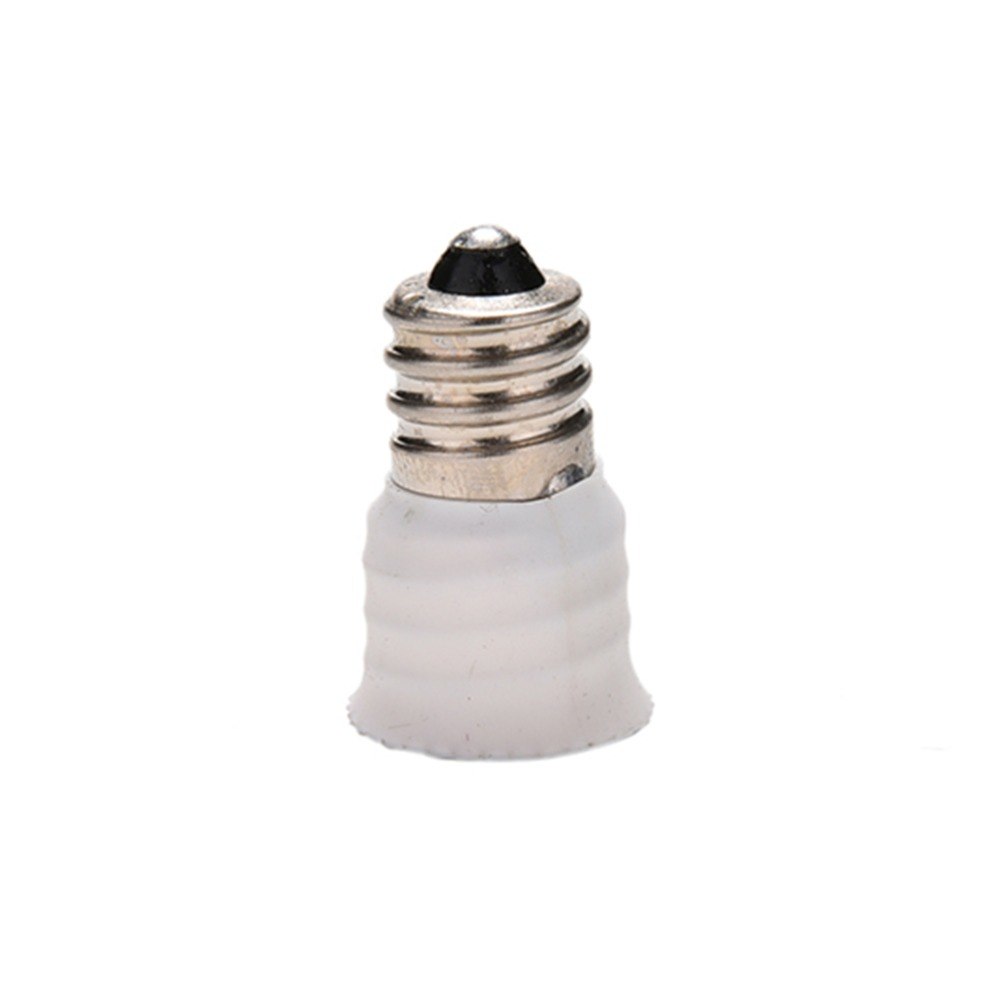 1Pcs E12 Om E14 Lamp Lamp Houder Adapter Socket Converter Wit Licht Base Candelabr