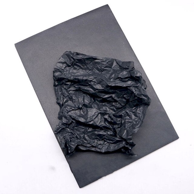 100Sheets/ Lot A4 Doorschijnende Vloeipapier Tissue Papier Bladwijzer Fruit Wikkelen Papers Bloemen Verpakking Materiaal: 100pcs Black paper