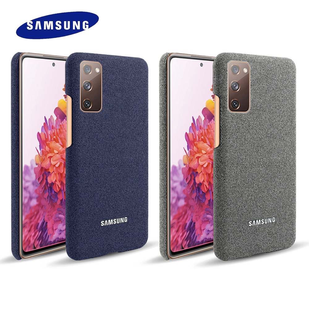 For Samsung Galaxy S20 FE Uitra Plus 5G Case S20Lite Cloth Texture Woven Cover Suede Leather Hiha Canvas Sea Sand Back Shell