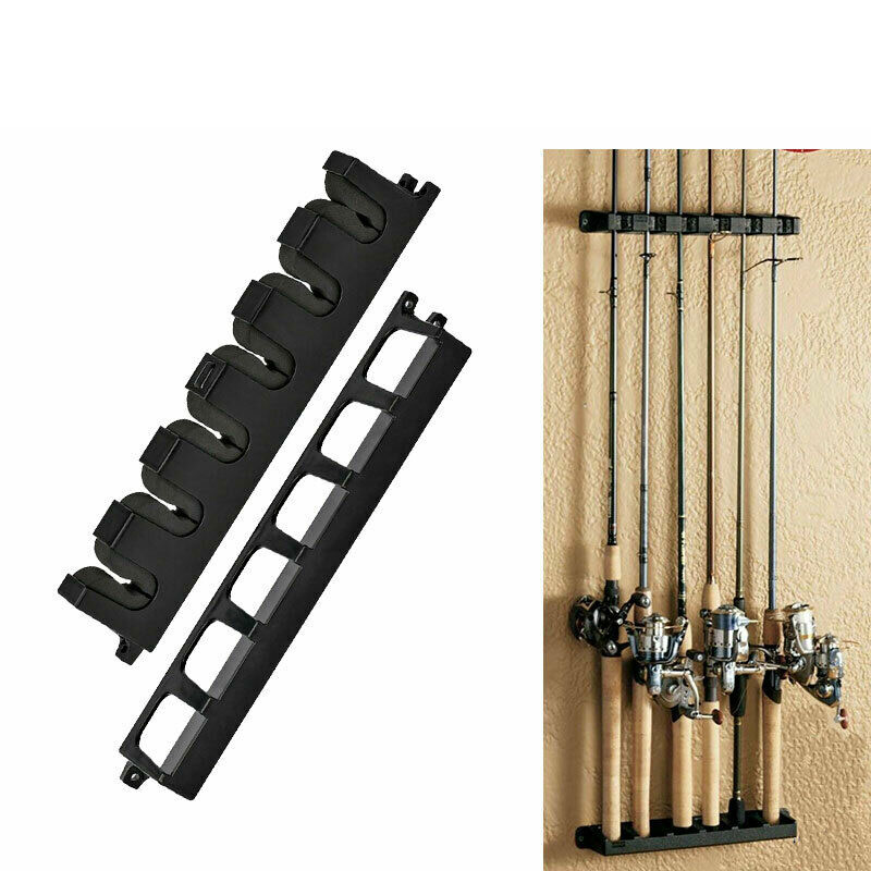 Vertical Rod Rack Fishing Boat Gear Pole Storage Stand Holder Wall Fishing Tool