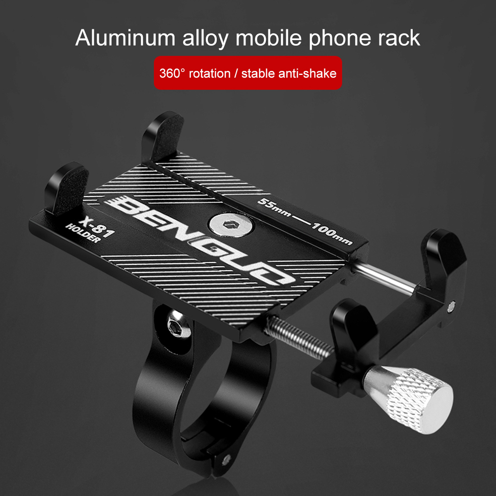 G-81 Aluminium Fiets Telefoon Houder voor 3.5-6.2 Inch Smartphone Verstelbare Ondersteuning GPS Bike Telefoon Stand Beugel voor MTB