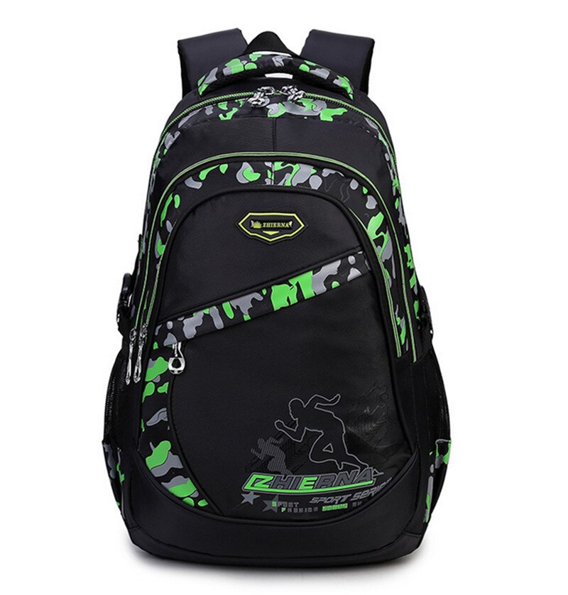 Mochila de para ordenador portátil, bolsas de viaje para hombres, , mochila escolar negra de nailon resistente al agua multifunción para adolescentes: green