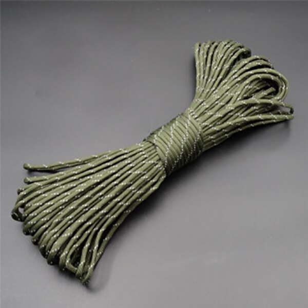 100 Meter Paracord Reflecterende 4 Mm 7 Strand Paracord Core Outdoor Camping Corda Parachute Cord Lanyard Tent Touw Multifunctionele: Reflective 0315