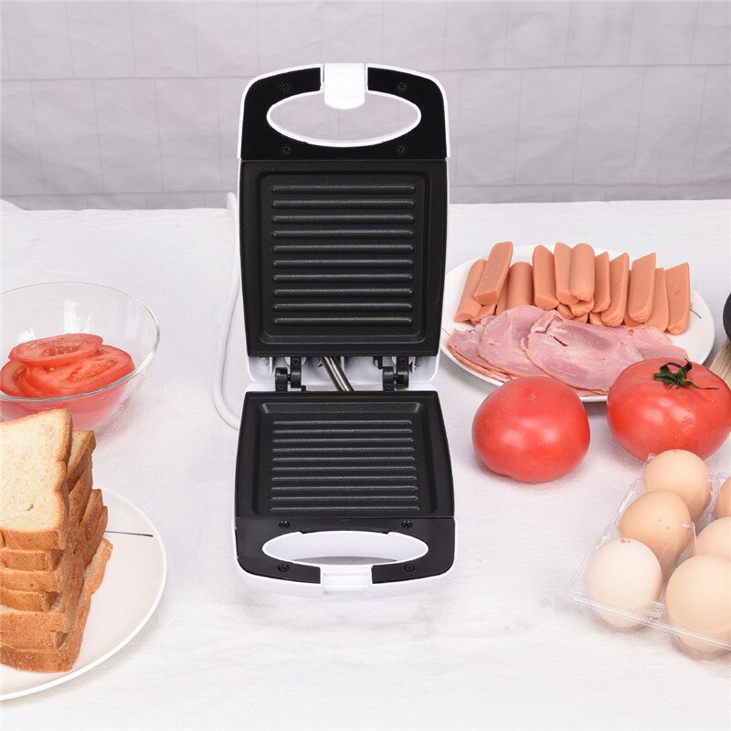 450w non-stick belægning sandwich maker elektrisk bagning let morgenmadsmaskine vafler panini grill sandwich presser hurtig opvarmning
