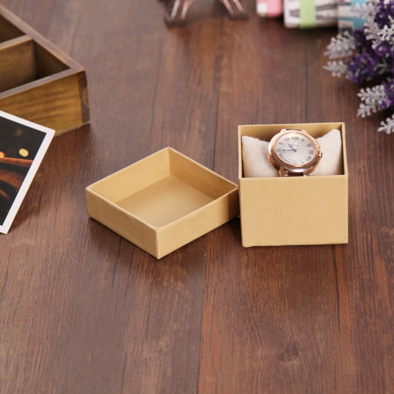 Multi Size Spot Kraft Papier Sieraden Verpakking & Display Box Earring & Ring & Armband Box Bruiloft Gunsten En Dozen: 8x8x6cm