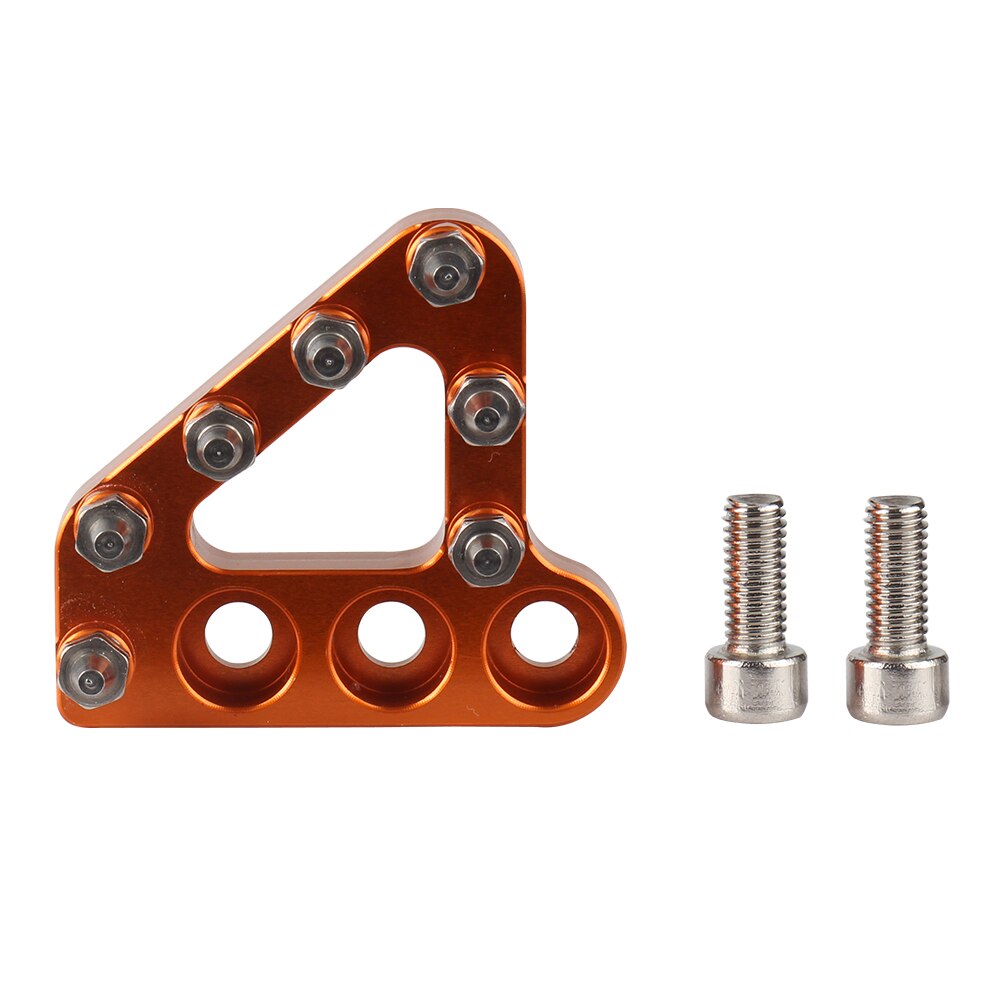 CNC Motorcycle Gear Shift Lever Tips Brake Pedal Step Plate For KTM EXC EXCF XCF SXF XCW SX XC 125-530 2004 Dirt Pit Bike: step plate orange