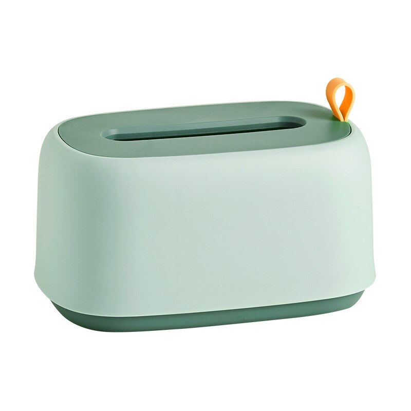 Wall Mounted Tissue Case Box Home Car Napkin Papers Toilet Paper Holder Case Table Decoration Bathroom Accessories: Green