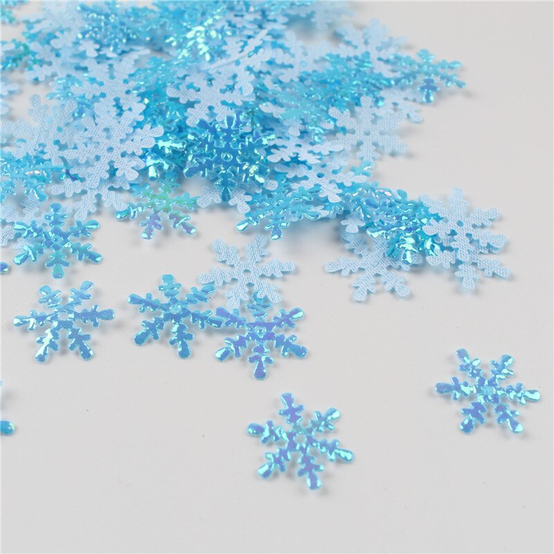 300 Pcs/lot 2cm noël flocon de neige mariage jeter confettis bricolage accessoire maison Table décoration fête fournitures ornement 62538