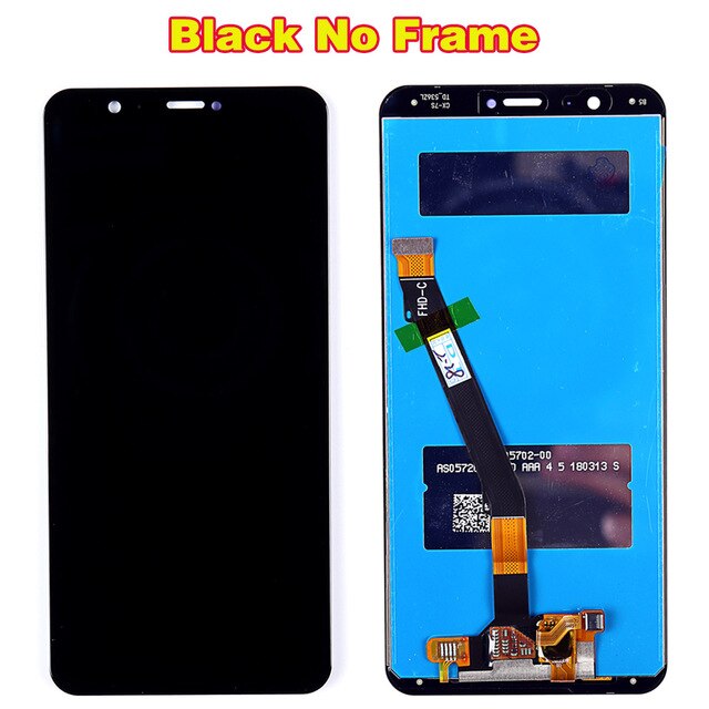 Ensemble écran tactile LCD, 5.65 pouces, avec châssis 2160x1080, pour Huawei P Smart 7S FIG LA1 LX1 L21 L22: Black No Frame