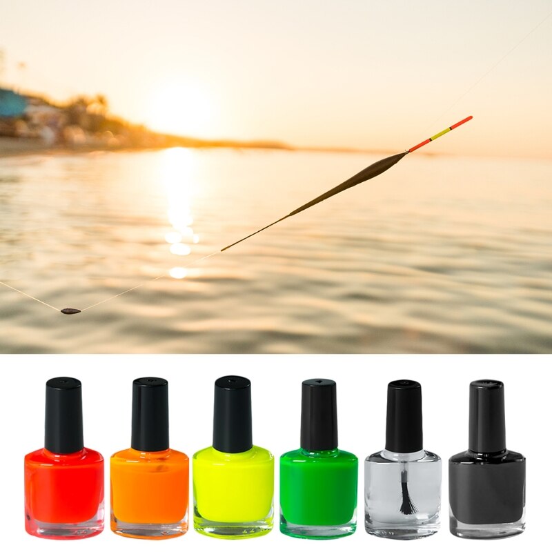 Flotteurs de pêche à peinture fluorescente, bricolage, indicateur de peinture de queue de bouée visible, réparation de queue, accessoires