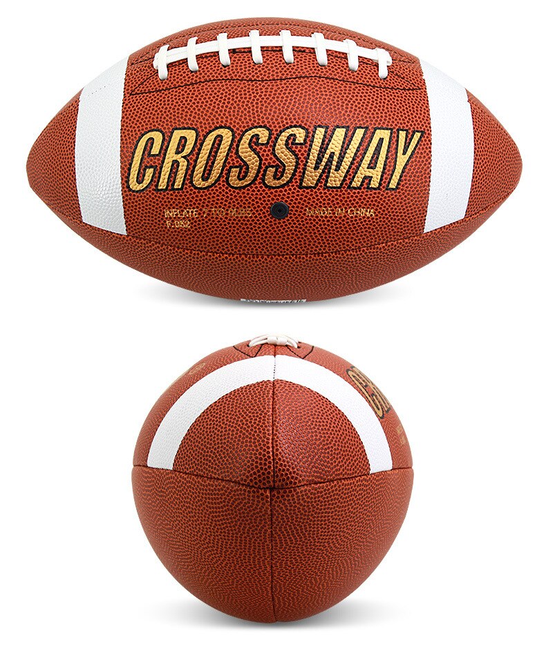 Nyeste størrelse 9 rugby bold skum brun anti-stress rugby fodbold squeeze bold legetøj udendørs træning amerikansk fodbold stress reliever