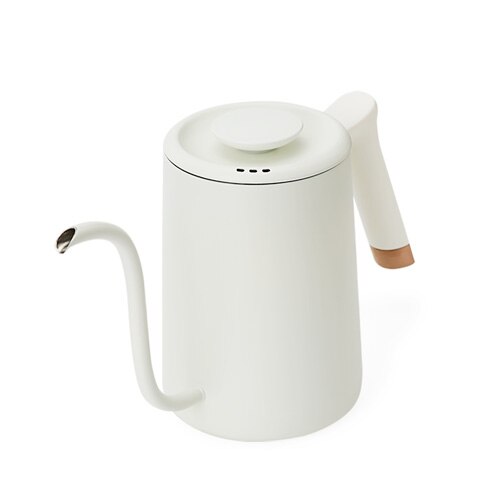 Timemore Vis Pure Koffie Druppelen Pot Lange Mond Tuit Theepot Waterkan Rvs Koffie Kettle700ml: WHITE