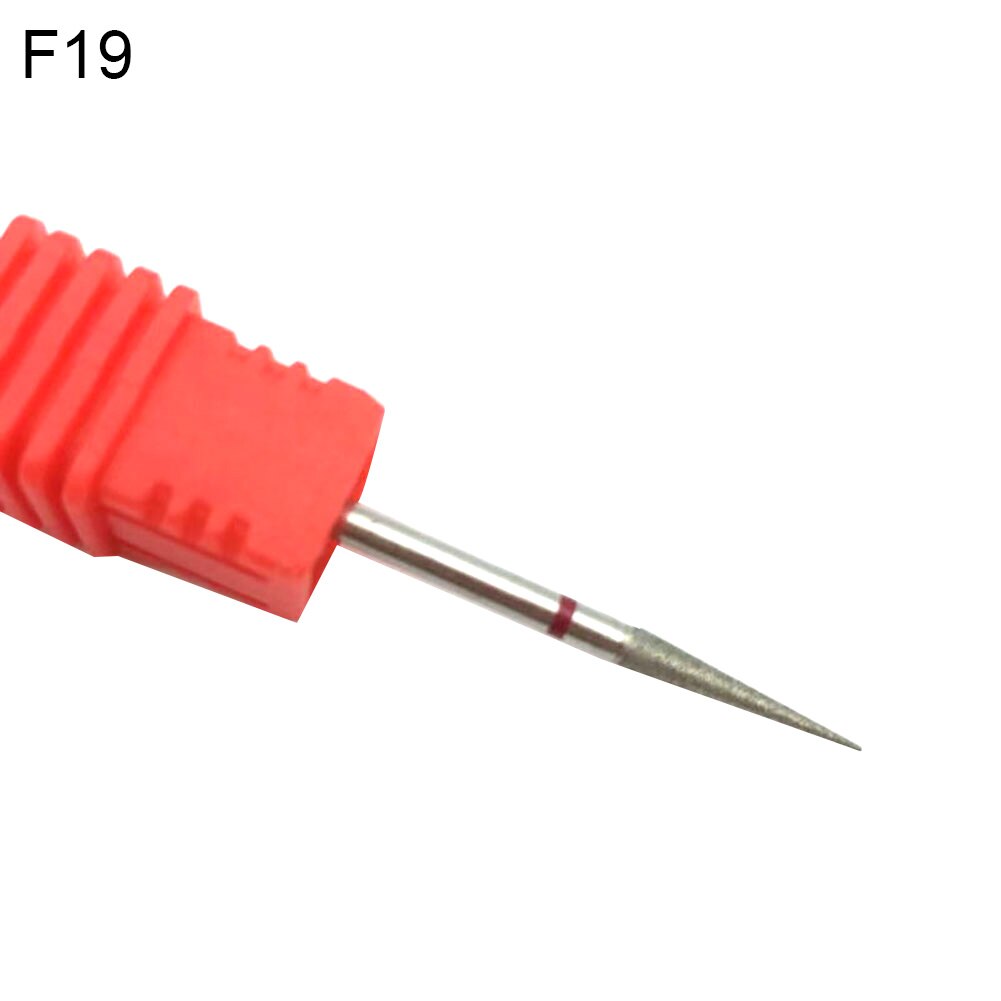 Tungsten Steel Nail Drill Bit Gel Polish Removal Milling Pedicure Manicure Tool Nail Drill Bit For Electric Manicure Drills: F19