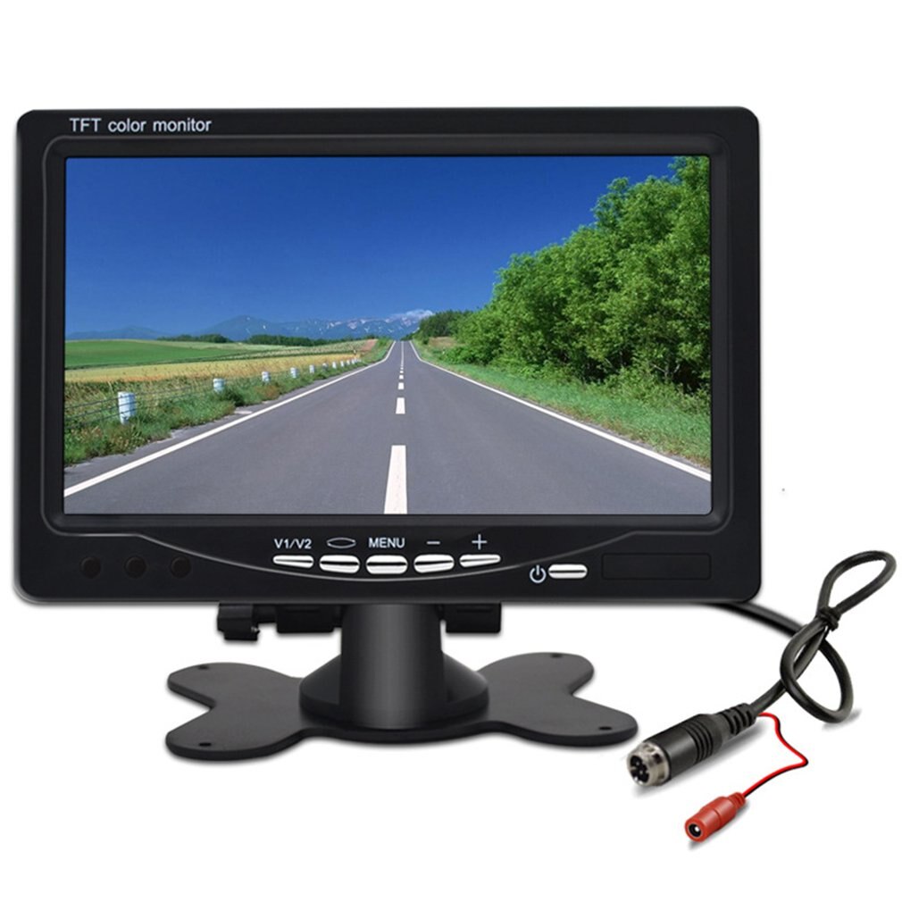 7 Inch Car Monitoring Car Bracket Monitoring Visual Reversing Image Car Parts Car LCD Monitoring Devices: Aviation Simple