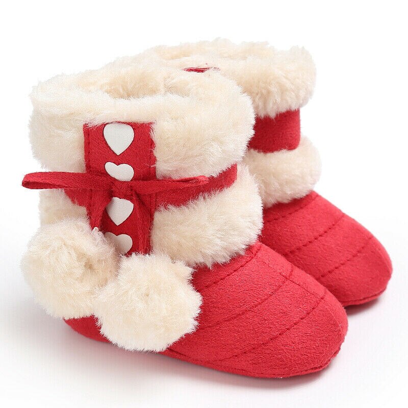 Del bambino Della Ragazza del Ragazzo Stivali Da Neve Stivaletti Invernali Infantili Del Bambino Appena Nato Scarpette da culla 0-18M