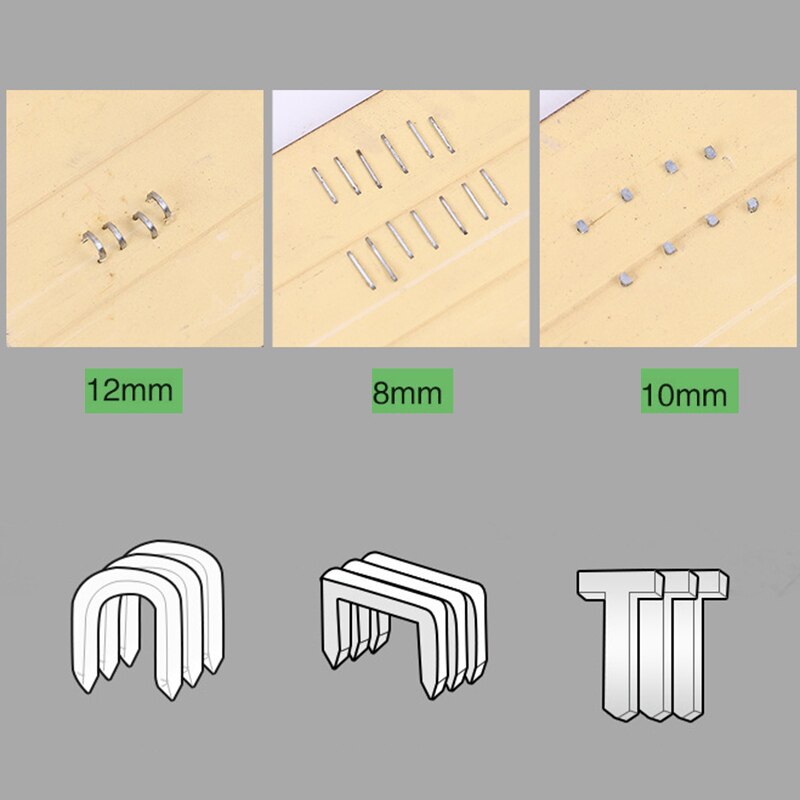 Zszywki 1000 sztuk zszywki gwoździe robić pistoletu zszywacz meble dekoracja wnętrz obróbka drewna pistolet kod paznokci U/drzwi/T w kształcie