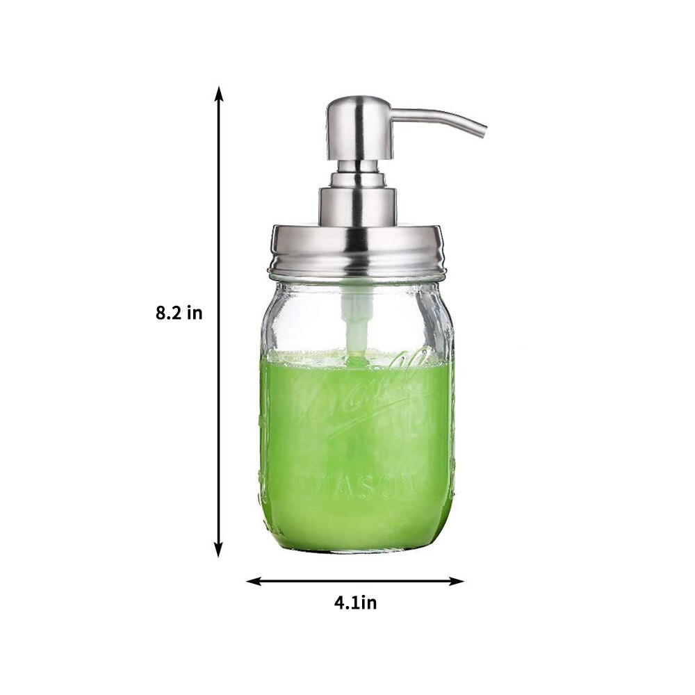 480ml Liquid Soap Dispenser Pump Hand Sanitizer Shower Shampoo Glass Bottle Liquid Soap Container For Kitchen Bathroom
