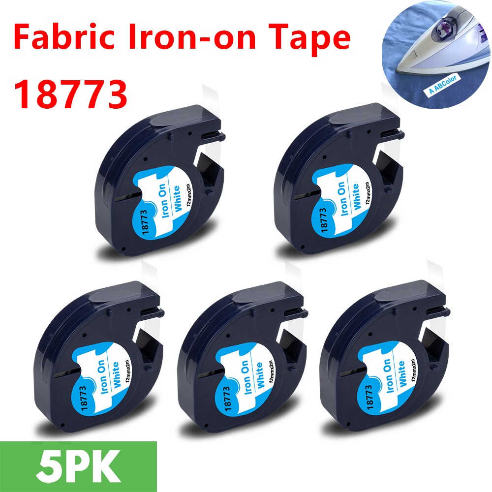 10PK 91201 91202 12267 etykiety dla Dymo LetraTag 12mm 91222 91332 taśma z etykietami 91200 91203 dla Dymo LetraTag LT-100H drukarka do etykiet: 5PK Fabric Tapes 02