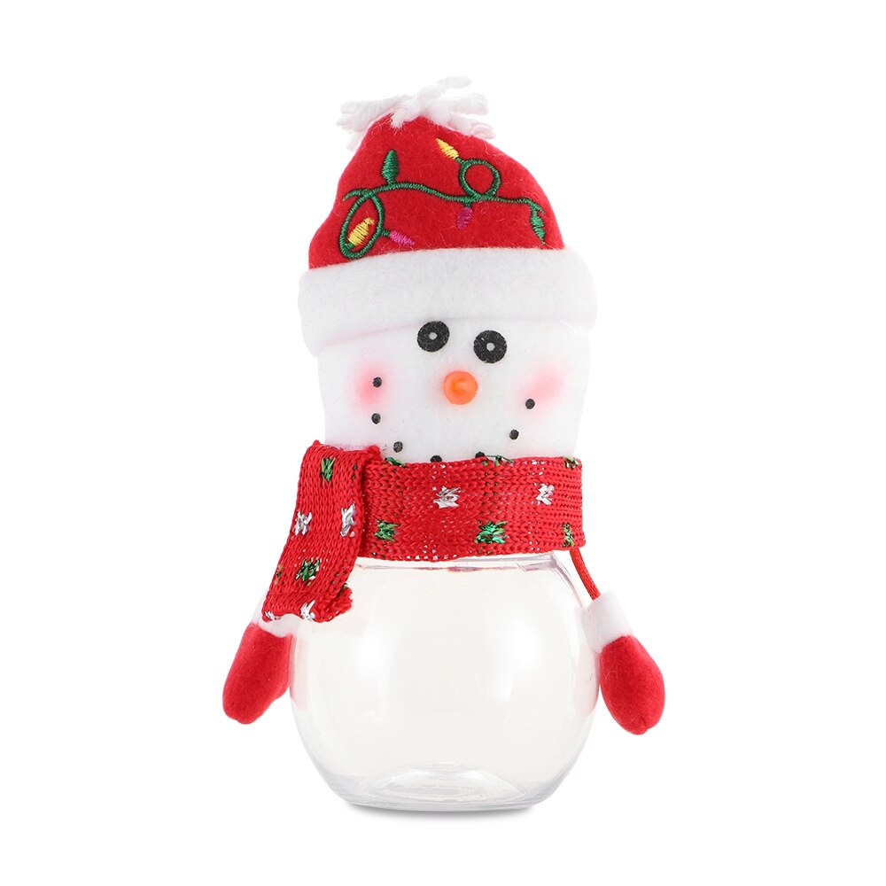 Glædelig juledyr snemand julemanden xmas ornament cookies poser børn sukker krukke slik opbevaringsboks: Snemand