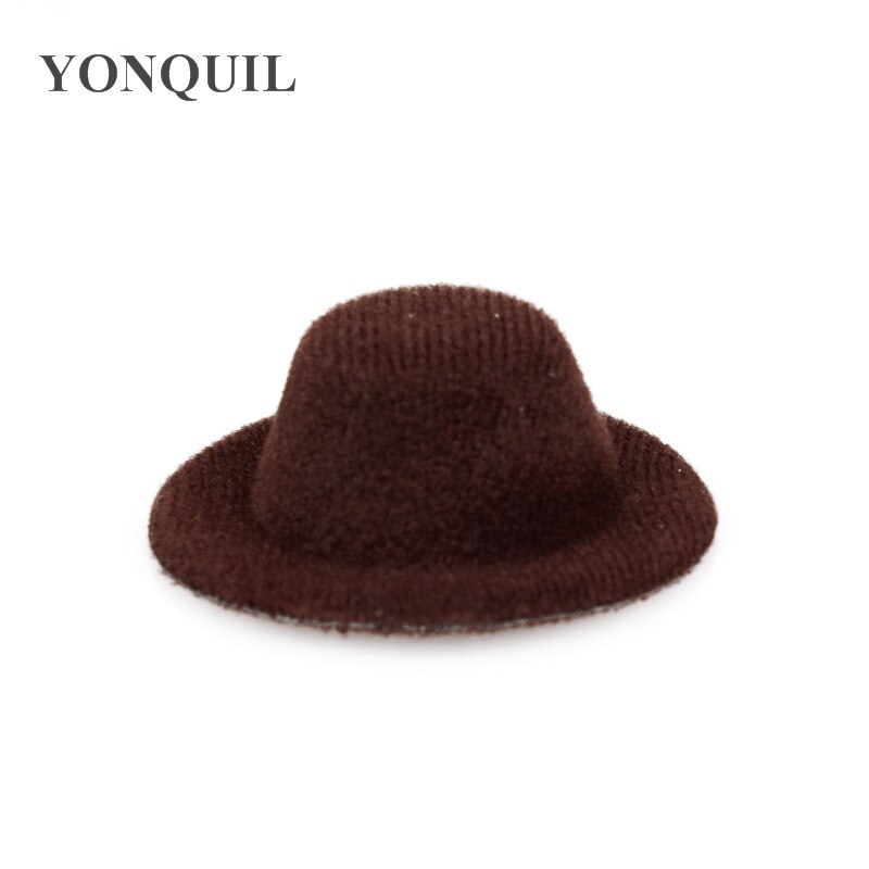 5Cm Mini Top Hats Cute Girl Party Headwear Wedding DIY Hair Accessories Party Event Occasion Hats Baby Hairstyle Multiple Color: Brown