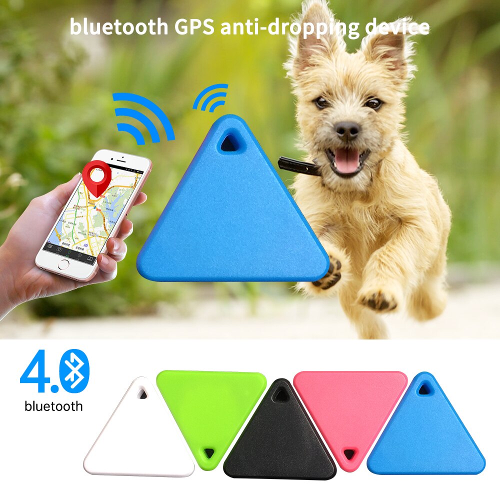 Bärbar mini bluetooth tracker gps locator anti-lost tag larm tracker för husdjur hund katt barn bil plånbok husdjur produkter  #15