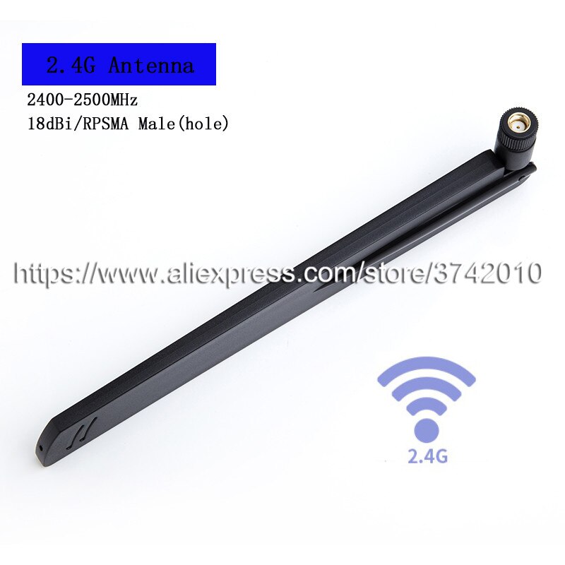 18dBi 2.4G wifi antenne Draadloze router antenne AP antenne RP SMA Mannelijke (gat) 22 CM