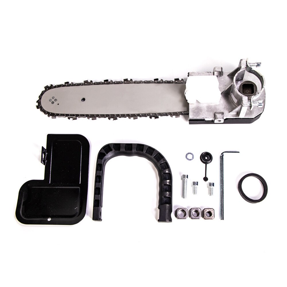 11.5 Inch Electric Chain Saw Angle Grinder DIY Converter Adapter Wireless Chainsaw Switch with Bracket Set for Woodworking