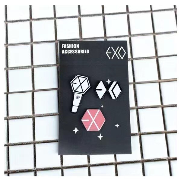 Hqbts Bangtan Jongens Acryl Broche Set Perifere Dezelfde Stijl: A12-EXO