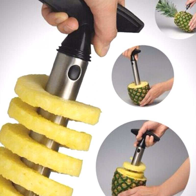 Lätt att skala ananas skärare skalare urkärna skärare i rostfritt stål fruktverktyg köksredskap
