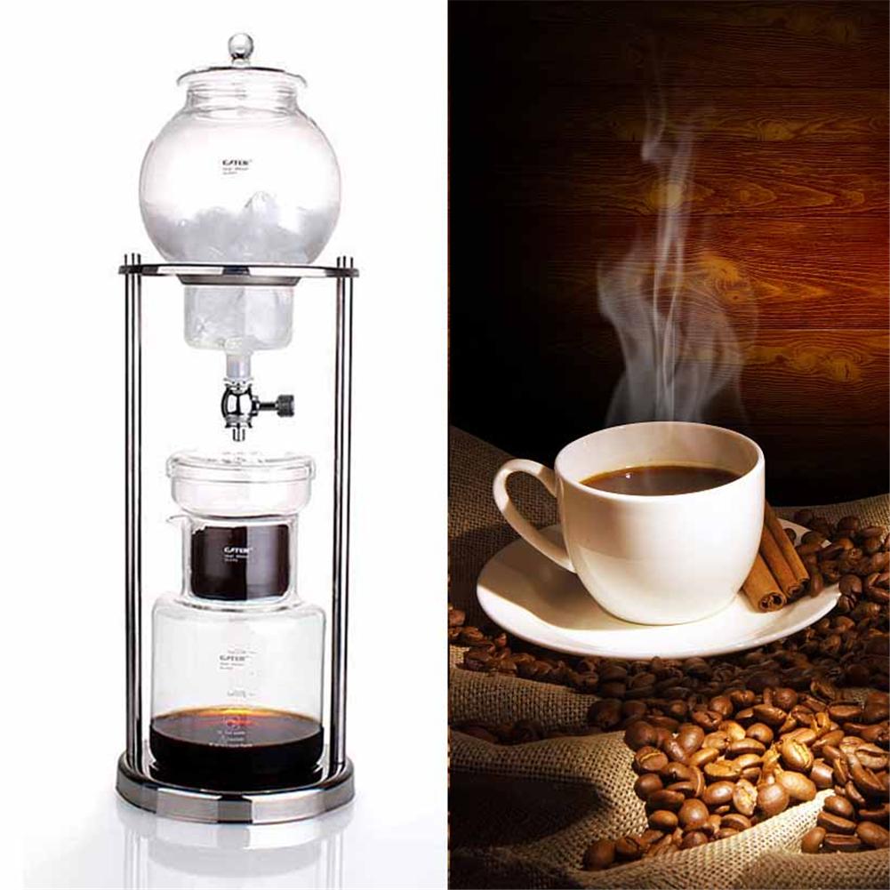 600ml Water Infusion Coffee Pot Reusable Glass Filter Tool Espresso Coffee Dropper Bottle Ice Cold Coffee Machine