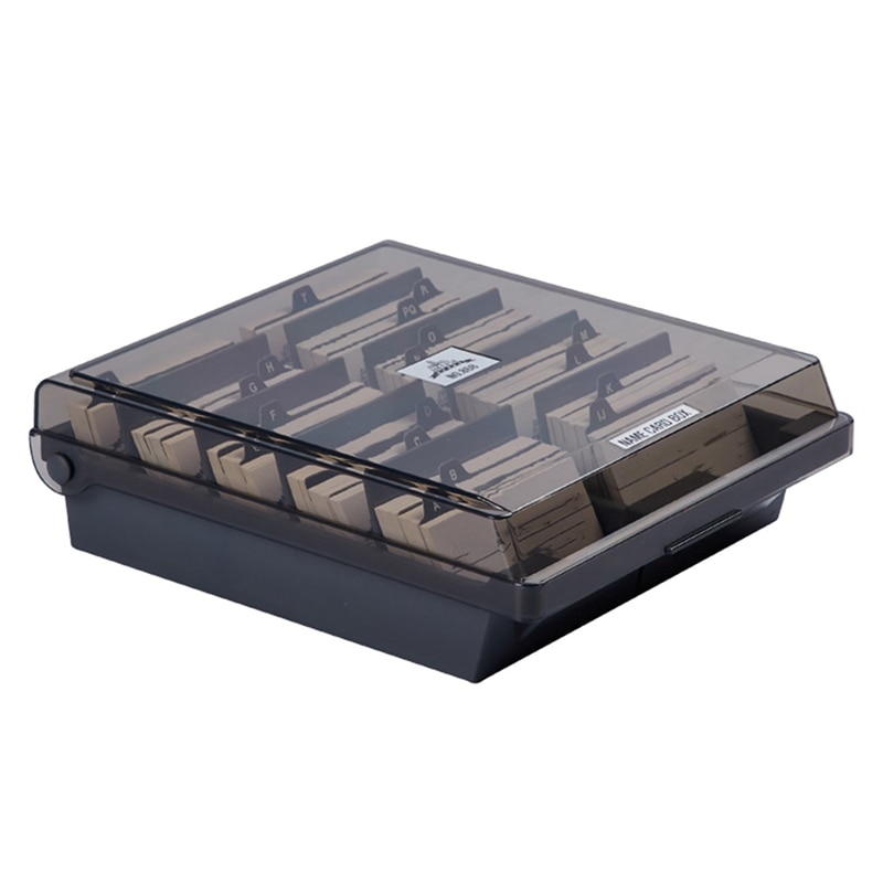 Large Capacity Business Card Organizer File Name Card Case Holder Card Storage Box Organizer Office Business Card Holder