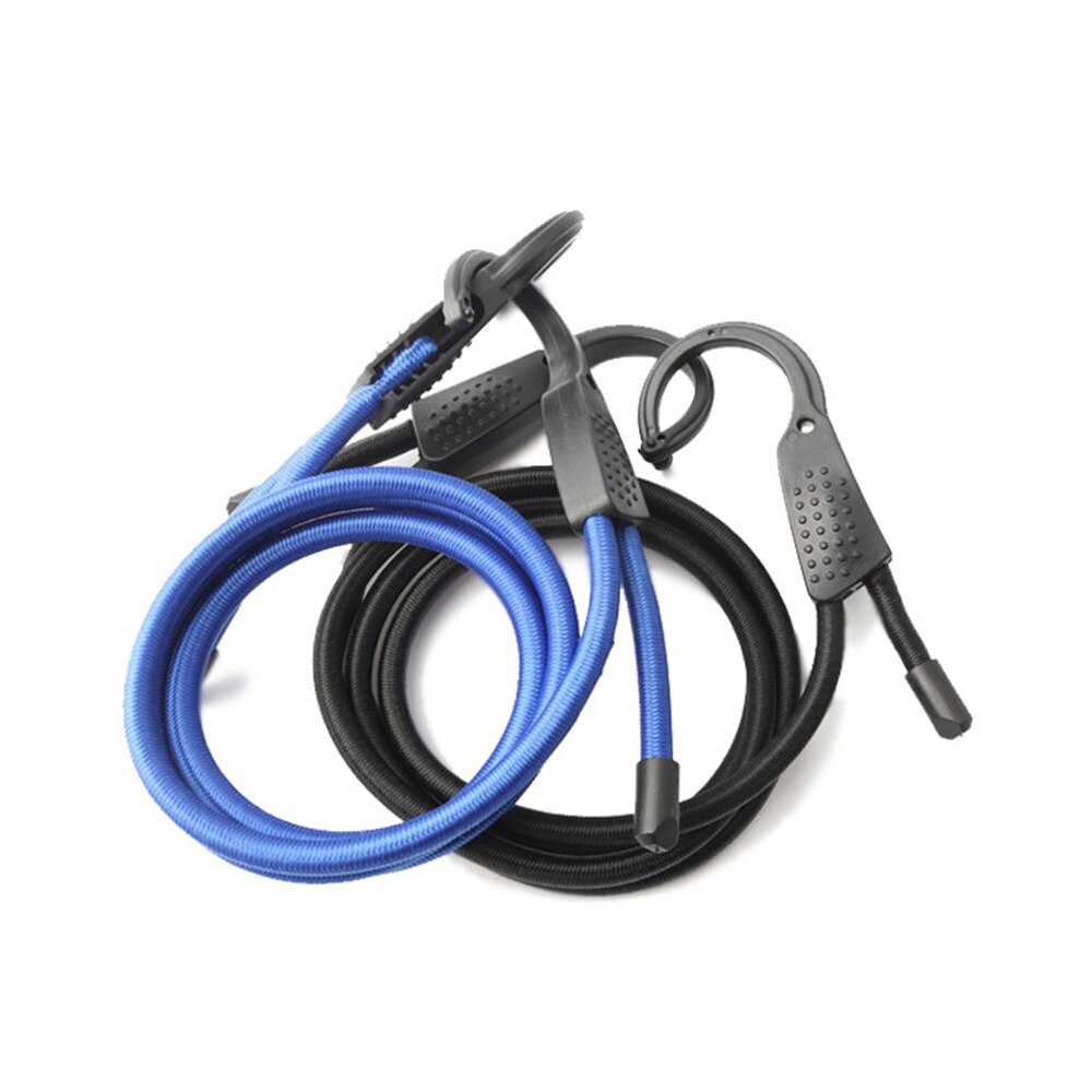 Car Clotheslines Adjustable Elastic Bungee Cords Luggage Straps Fixed Ropes Outdoor Travel Clothes Line (Blue Rope)