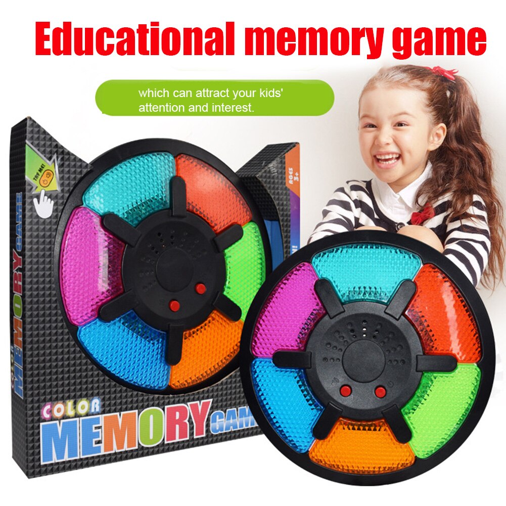 Gioco di Memoria portatile Educativo Scuola Materna tocco Presse Alimentato A Batteria A Casa Pratico quiz Giocattolo con La Luce Del Suono Del desktop