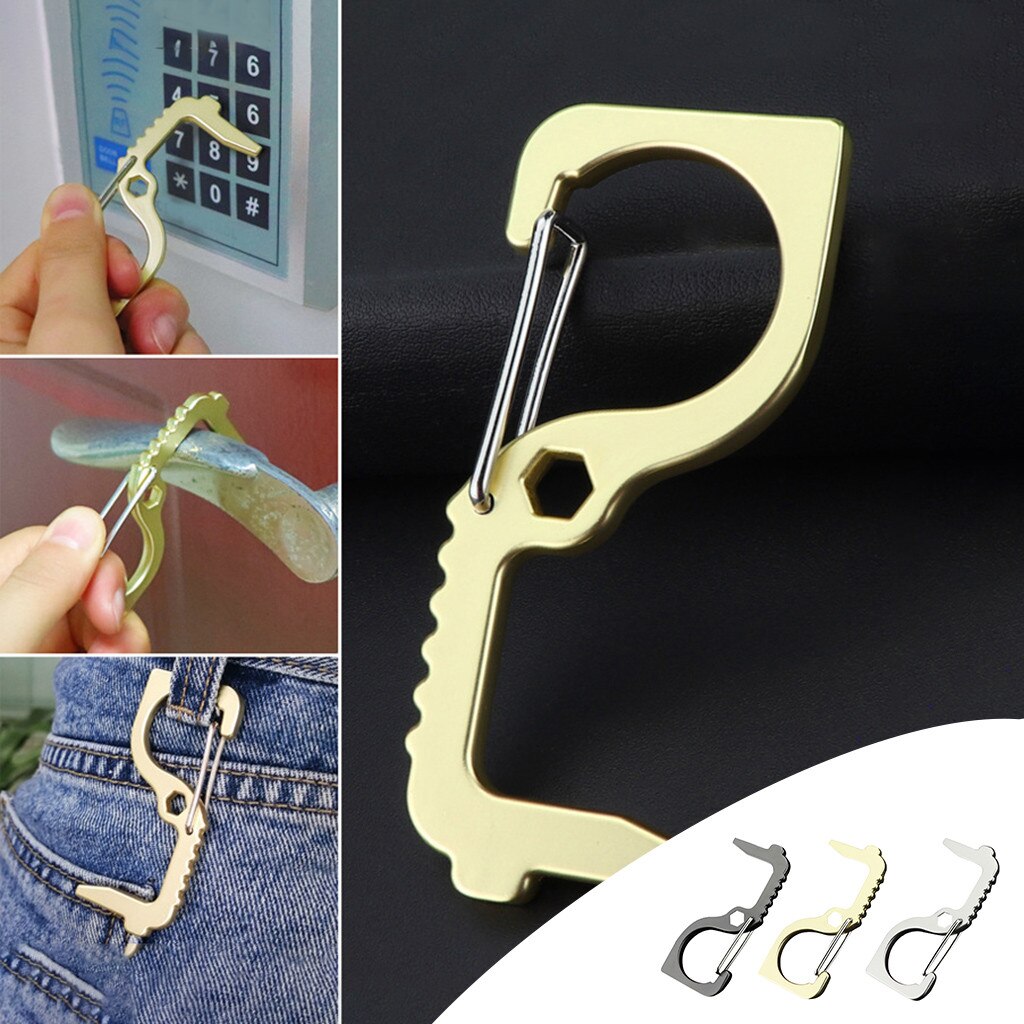 3pcs Touchless Door Opener Hand Tool Door Opener Bottle Opener Porta Celular Portable Elevator Opening Artifact Poignee De Porte