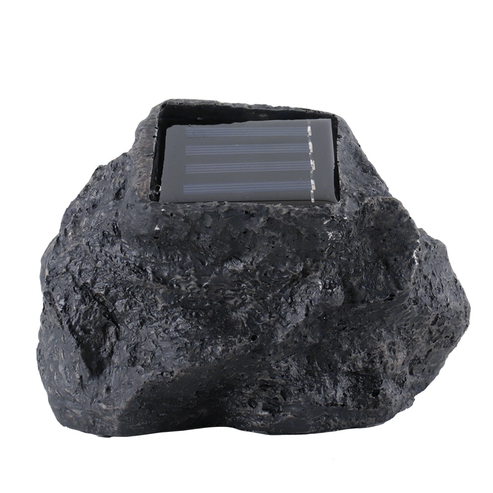 Kold hvid led harpiks rock sten solar lampe udendørs vandtæt landskab belysning sti græsplæne have dekoration lys