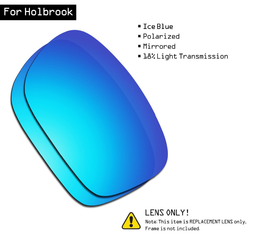 SmartVLT Gepolariseerde Zonnebril Vervanging Lenzen voor Oakley Holbrook-Ice Blue