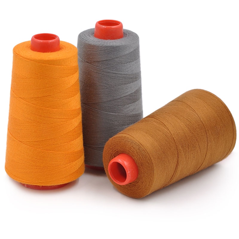 1 Spool 100% Polyester Sewing Thread for Sewing Machine 20S/3 Thicker Than 40S/2 White/Black/Blue/Green 3000 yards