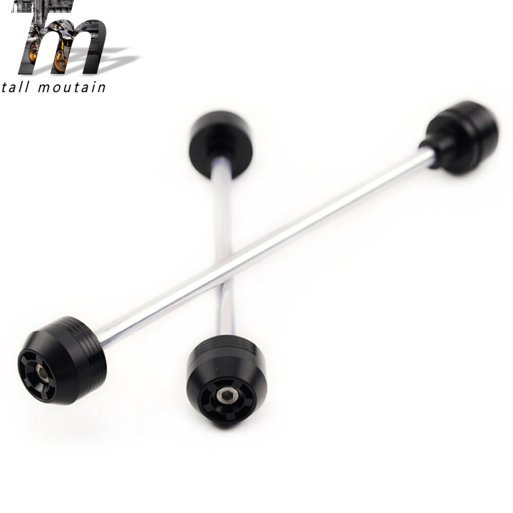 Glissière de choc de fourche d'essieu pour TRIUMPH TIGER 800/XC 800/XC protecteur de roue de moto avant arrière CNC POM 800XC: Black