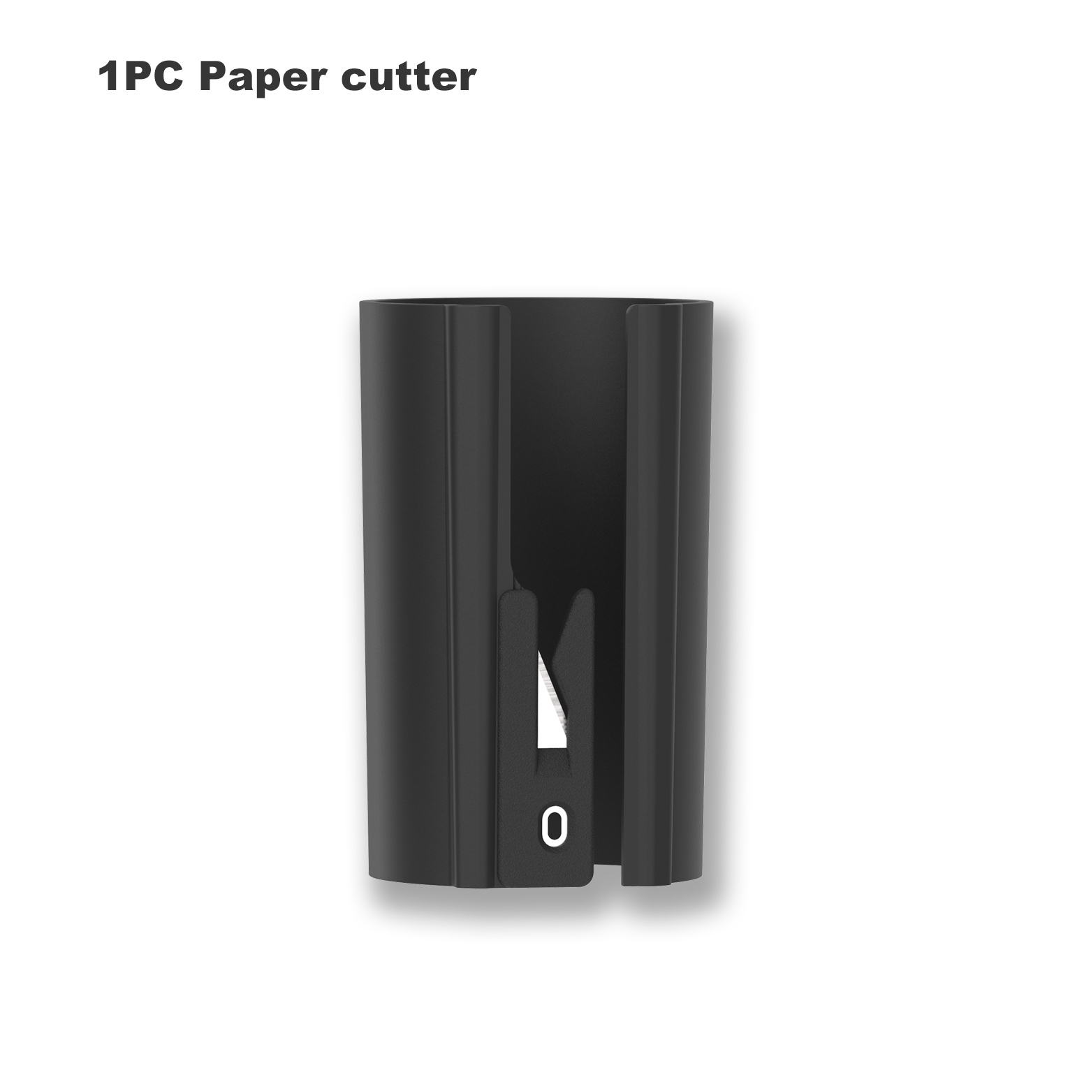 Mini máquina cortadora de papel portátil, embalaje navideño, cuchillo para cortar papel, cortador de papel para envolver, 1 ud.: Negro