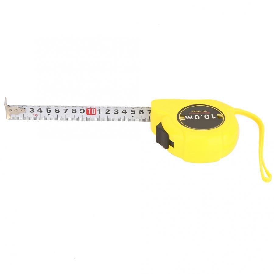 TU-1025A 10m Stainless Steel Tape Measure Flexible Ruler Retractable Woodworking Measuring Tool