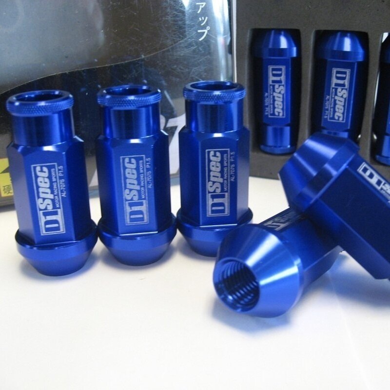 Spec Racing Aluminium legierung Rad Lug Muttern Schraube M12x1.5/1,25 Länge 50mm/40mm für 95% autos 20 teile/los
