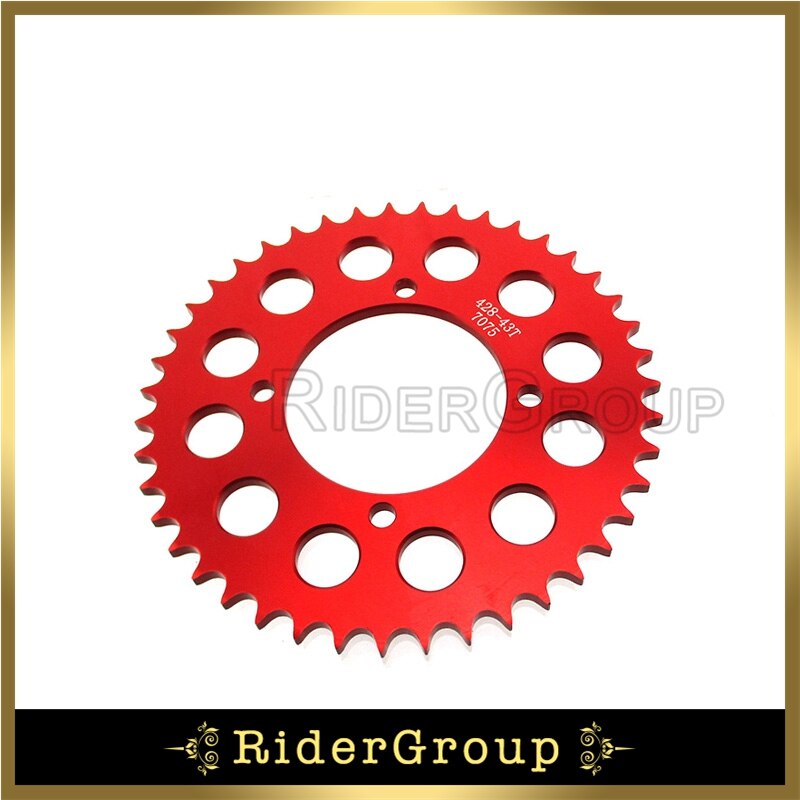 428 43 45 Teeth 76mm Aluminum Billet Rear Sprocket For Chinese Made Pit Dirt Bike Parts