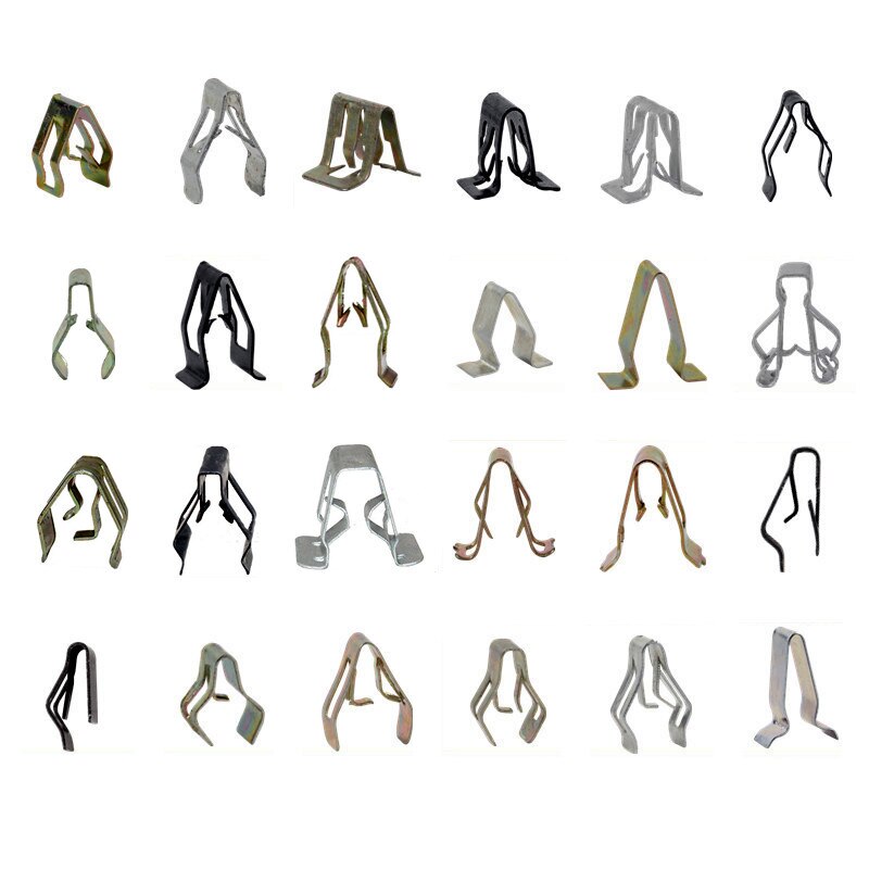 Auto U-Type Metalen Ijzeren Klem Center Console Dashboard Geluid Radio Cd Dvd Navigatie Panel Fasteners Clips Rivet Auto snap Gesp