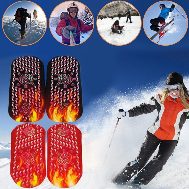 Turmalin selvopvarmende magnetiske sokker behagelige og åndbare vinterski fitness termiske sportssokker