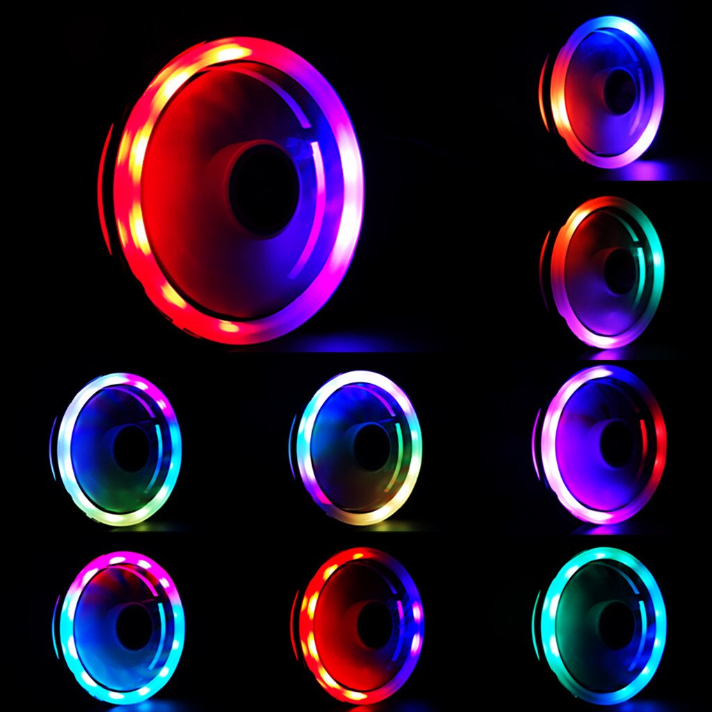 Licht Radiator 1Pc Radiator Fan Dual Diafragma Rgb 12Cm Met 65 Le... – Grandado