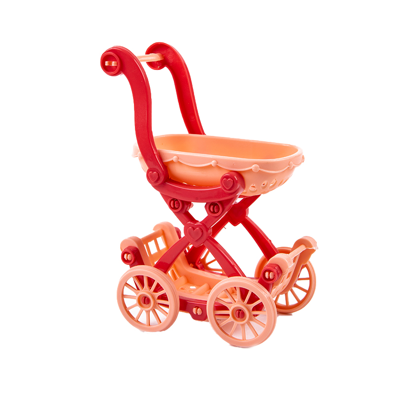 2022 nuova casa delle bambole carrello accessori per mobili ragazza giocare a Casa giocattoli regalo fai da te 2022: rosso