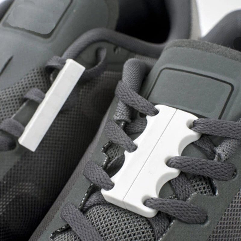 1Pair Novelty Strong Quick Easy Magnetic Shoelaces Strap For Sneakers Shoes Buckles Lock Closure No Tie Men Shoelace Buckle