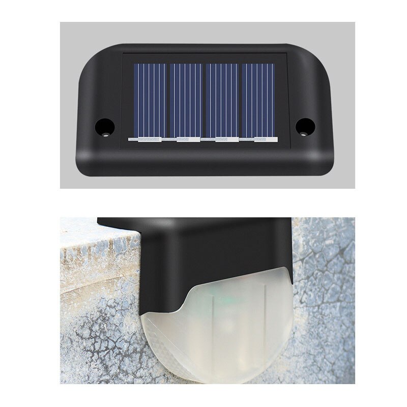 solar fence light outdoor waterproof stair railing garden LED decorative step light